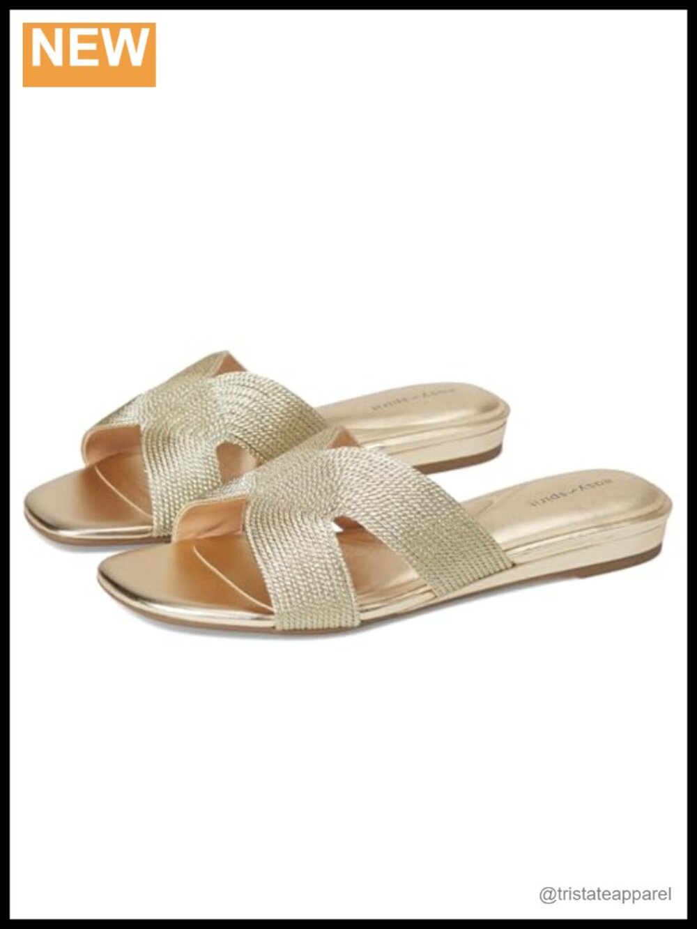 Textile Slip-On Sandals with Arch Support